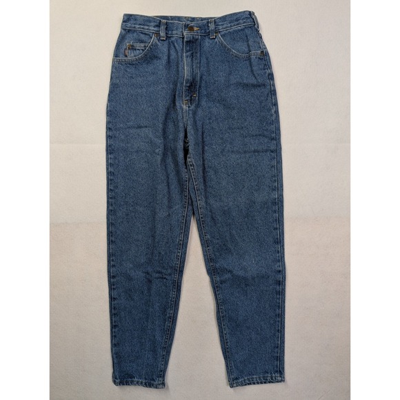 Riders Denim - Riders Womens Jeans Size 12 Med High Rise Tapered Leg Blue Made in USA